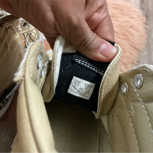 Vans Lightning Bolt Houndstooth High Top Sneakers Mens 8.5 - Picture 14 of 15